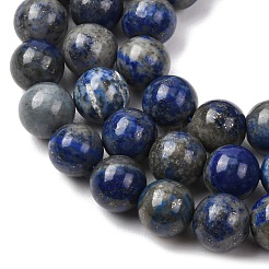 Chapelets de perles rondes en lapis-lazuli naturel&nbsp;G-E262-01-10mm