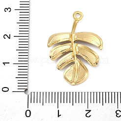 Подвески из нержавеющей стали 304 с натуральными ракушками пауа/ракушками-абалоне в виде листьев&nbsp;STAS-S163-23G