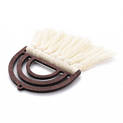Polycoton (coton polyester) pompon gros pendentifs&nbsp;FIND-T052-14D