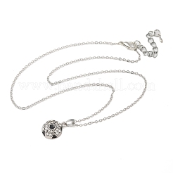 Ожерелья из цинкового сплава со стразами и хрусталем&nbsp;LS-NJEW-U024-01P-05