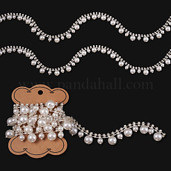 1 ярд круглых хрустальных стеклянных чашечных цепочек со стразами&nbsp;DIY-PJ0001-43B