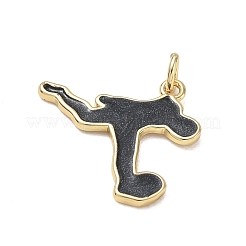 Pendentifs d'émail en laiton &nbsp;KK-CBA9234-12G-01
