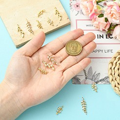 12 шт. 4 стиля латунных подвесок с кубическим цирконием&nbsp;KK-CJ0003-90