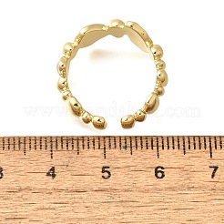 Латунные эмалевые манжеты для женщин RJEW-U040-01G-02