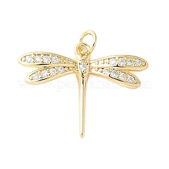 Ottone micro spianare pendenti zirconi&nbsp;KK-D357-07C-G