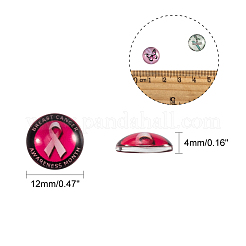 Flatback стеклянные кабошоны для поделок проектов GGLA-PH0005-12mm-06B