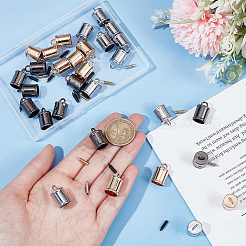 30 комплект наконечников для шнура из цинкового сплава 3 цветов FIND-WR0007-04