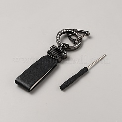 Брелок с подвеской из искусственной кожи медведя&nbsp;KEYC-WH20002-03