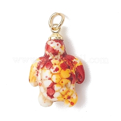 Окрашенные синтетические бирюзовые подвески&nbsp;PALLOY-JF05144-02