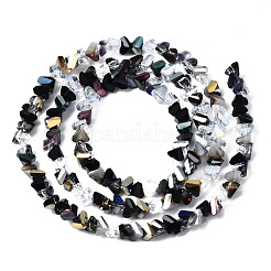 Chapelets de perles en verre électroplaqué&nbsp;X-EGLA-N002-06B