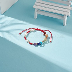 Braccialetti di perline intrecciate con pietre miste naturali e sintetiche&nbsp;BJEW-JB08719-03