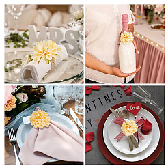 12 шт. плетеные джутовые кольца для салфеток&nbsp;DJEW-CP0001-43