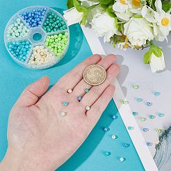 480шт 6 цвета выпечка окрашенные жемчужные стеклянные жемчужные круглые бусины HY-PH0001-24A