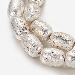 Гальванические бусины из натуральной лавы&nbsp;G-P400-12S