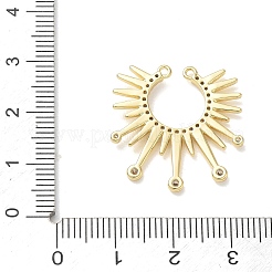 Ciondoli connettore in ottone con micro pavé di zirconi chiari&nbsp;CU-CBAEC29-01G