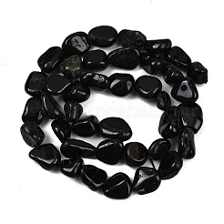 Натуральный черный турмалин бисер нитей G-Q060-E15