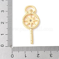 Подвески из латуни с прозрачным фианитом KK-U064-12G