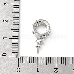Латунные серьги-кольца из циркония KK-D369-02P