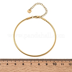 Armreifen aus Edelstahl 304 mit Kabeldraht für Damen&nbsp;BJEW-P394-03G