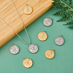 12 шт. подвески из нержавеющей стали 304 двух цветов&nbsp;STAS-DC0011-71