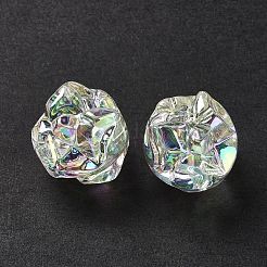 УФ-покрытие радужными переливающимися акриловыми бусинами OACR-H015-09