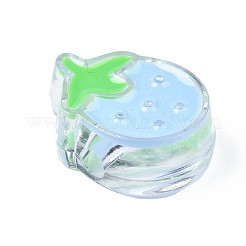 Прозрачные бусины из акриловой эмали OACR-N130-024-01