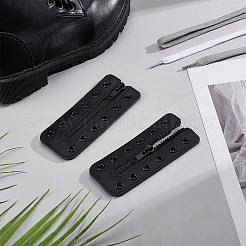 Schnürschuh-Reißverschlusseinsätze aus Rindsleder&nbsp;DIY-WH0671-073A