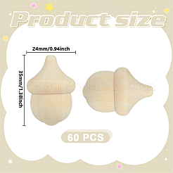 Unfertige Holzdekoration&nbsp;WOOD-WH0124-149