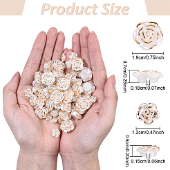 50шт пластиковые бусины&nbsp;FIND-YW0008-17A