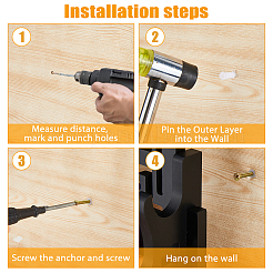 4-уровневые подставки для мечей и катан из плотной доски ODIS-WH0081-10