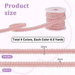 26 ярд двухцветной полиэстеровой кружевной тесьмы в виде сороконожки OCOR-PH0003-95