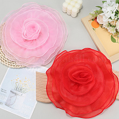 3d цветок полиэстер многослойный орнамент аксессуары&nbsp;FIND-WH20008-43A