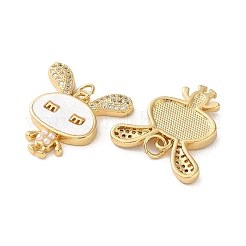 Латунные микро проложить кубического циркония подвески KK-B083-42G