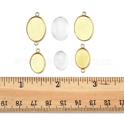 DIY ovaler Cabochon-Anschluss und Anhänger-Sets aus 304 Edelstahl&nbsp;DIY-FS0008-31