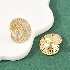 Серьги-гвоздики из циркония&nbsp;EJEW-A151-02A-G