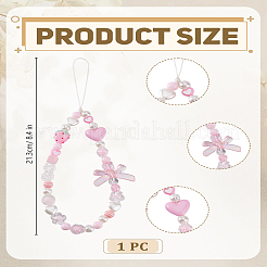 1шт. ремешок для мобильного телефона с бусинами из смолы&nbsp;AJEW-LP0004-38