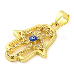 Латунные микропаве прозрачные подвески с фианитом KK-S401-01G