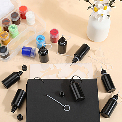 Nachfüllbare Tropfflasche aus Kunststoff und transparenter Mini-Trichterbehälter aus Kunststoff&nbsp;DIY-GF0010-10B