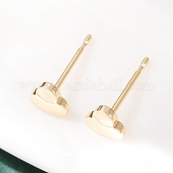 Pendientes de trébol de latón para mujer&nbsp;EJEW-G441-06D-G
