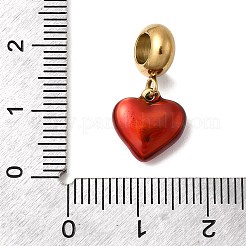 304 нержавеющая сталь эмалированная европейские подвески-шармы&nbsp;STAS-D153-19G