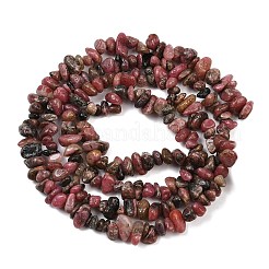 Природные родонит бисер нитей G-F328-23