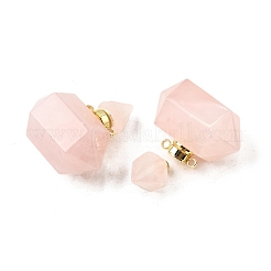 Кулоны для духов из натурального розового кварца G-L623-08G-06