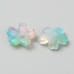 Tappi di perline di vetro bicolore&nbsp;GLAA-CJC0009-06B-08