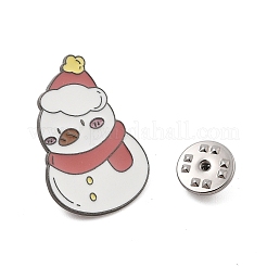 Broche en alliage de zinc émaillé sur le thème de Noël pour vêtements de sac à dos&nbsp;LS-JEWB-R003-02EB-05