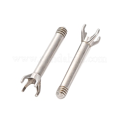Ohrstecker-Beschläge aus Edelstahl 304&nbsp;STAS-B091-02B-01P
