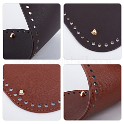 4 stücke 4 arten pu leder stricken häkeln taschen nagel boden shaper pad&nbsp;DIY-WR0001-14