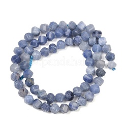 Природные голубые авантюрин бисером пряди&nbsp;G-P611-C20-01