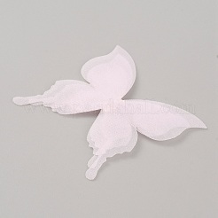 Accessoires d'ornement en tulle de fibre monocouche de couleur unique&nbsp;FIND-WH0156-08D