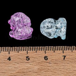 Perles en acrylique transparentes craquelées&nbsp;AC-CBA4496-10