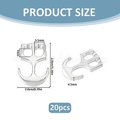 20 pz fermagli a gancio in lega di zinco&nbsp;FIND-FH0017-96